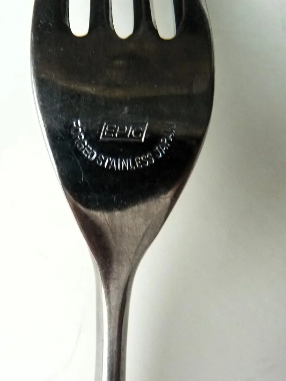 Vintage‎ EPIC Eco Forged Stainless Steel Utensil Set of 4 forks 7.25